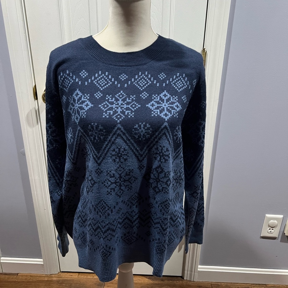 Gloria Vanderbilt Titan Wild Wind Sweater Women’s xl NWT